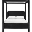  Color_Black  Size_Full  --  Salina Black Velvet Upholstered Full Bed IMAGE 3