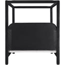  Meridian Salina Black Velvet Upholstered King Bed IMAGE 5