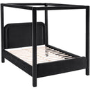  Color_Black  Size_Queen  --  Salina Black Velvet Upholstered Queen Bed IMAGE 6