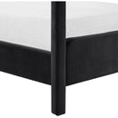  Meridian Salina Black Velvet Upholstered Queen Bed IMAGE 8