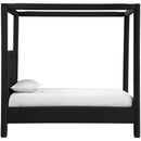  Color_Black  Size_Twin  --  Salina Black Velvet Upholstered Twin Bed IMAGE 4