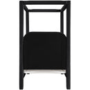  Meridian Salina Black Velvet Upholstered Twin Bed IMAGE 5
