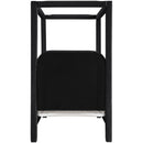  Color_Black  Size_Twin  --  Salina Black Velvet Upholstered Twin Bed IMAGE 5