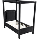  Color_Black  Size_Twin  --  Salina Black Velvet Upholstered Twin Bed IMAGE 6