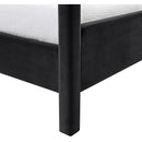  Meridian Salina Black Velvet Upholstered Twin Bed IMAGE 8