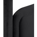  Meridian Salina Black Velvet Upholstered Twin Bed IMAGE 9