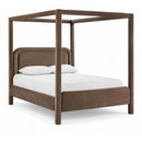  Color_Brown  Size_Queen  --  Salina Brown Velvet Upholstered Queen Bed IMAGE 1