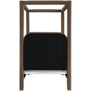  Meridian Salina Brown Velvet Upholstered Twin Bed IMAGE 5