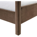  Meridian Salina Brown Velvet Upholstered Twin Bed IMAGE 8