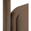  Meridian Salina Brown Velvet Upholstered Twin Bed IMAGE 9