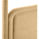  Meridian Salina Camel Velvet Upholstered Full Bed IMAGE 9