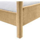  Meridian Salina Camel Velvet Upholstered Twin Bed IMAGE 8