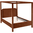  Color_Cognac  Size_Full  --  Salina Cognac Velvet Upholstered Full Bed IMAGE 6