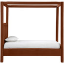  Color_Cognac  Size_Twin  --  Salina Cognac Velvet Upholstered Twin Bed IMAGE 4