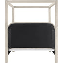  Meridian Salina Cream Velvet Upholstered Full Bed IMAGE 5