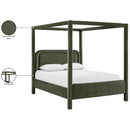  Meridian Salina Green Velvet Upholstered Full Bed IMAGE 11