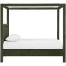  Meridian Salina Green Velvet Upholstered Full Bed IMAGE 4