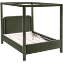  Meridian Salina Green Velvet Upholstered Full Bed IMAGE 6