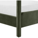  Meridian Salina Green Velvet Upholstered King Bed IMAGE 8
