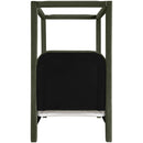  Color_Green  Size_Twin  --  Salina Green Velvet Upholstered Twin Bed IMAGE 5