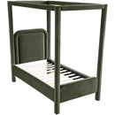  Color_Green  Size_Twin  --  Salina Green Velvet Upholstered Twin Bed IMAGE 6