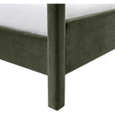  Meridian Salina Green Velvet Upholstered Twin Bed IMAGE 8
