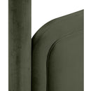  Meridian Salina Green Velvet Upholstered Twin Bed IMAGE 9