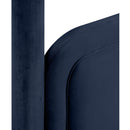  Meridian Salina Navy Velvet Upholstered Twin Bed IMAGE 9