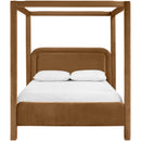  Meridian Salina Saddle Velvet Upholstered Full Bed IMAGE 3