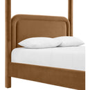  Meridian Salina Saddle Velvet Upholstered King Bed IMAGE 7