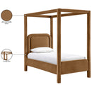  Meridian Salina Saddle Velvet Upholstered Twin Bed IMAGE 11