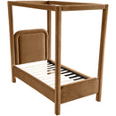  Color_Saddle  Size_Twin  --  Salina Saddle Velvet Upholstered Twin Bed IMAGE 6