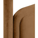  Meridian Salina Saddle Velvet Upholstered Twin Bed IMAGE 9