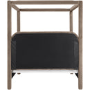  Meridian Salina Taupe Velvet Upholstered Full Bed IMAGE 5