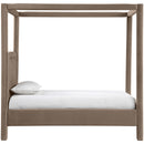  Color_Taupe  Size_Twin  --  Salina Taupe Velvet Upholstered Twin Bed IMAGE 4