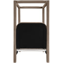  Meridian Salina Taupe Velvet Upholstered Twin Bed IMAGE 5