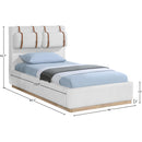  Size_Twin -- Bennet Cream Linen Textured Fabric Upholstered Twin Bed IMAGE 13