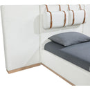  Size_Twin -- Bennet Cream Linen Textured Fabric Upholstered Twin Bed IMAGE 11