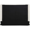  Size_King -- Chandra Cream Linen Textured Fabric Upholstered King Bed IMAGE 5