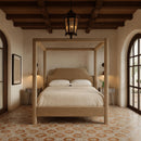  Color_Beige  Size_Full  -- Meridian Dawson Upholstered Platform Bed IMAGE 2