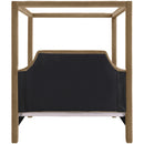  Color_Beige  Size_King  -- Dawson Beige Velvet Upholstered King Bed IMAGE 5