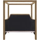  Meridian Dawson Beige Velvet Upholstered Queen Bed IMAGE 5