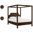 Meridian Dawson Brown Velvet Upholstered Full Bed IMAGE 12