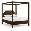  Color_Brown  Size_Full  -- Dawson Brown Velvet Upholstered Full Bed IMAGE 1