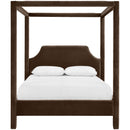  Color_Brown  Size_Full  -- Dawson Brown Velvet Upholstered Full Bed IMAGE 3