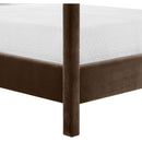  Meridian Dawson Brown Velvet Upholstered Full Bed IMAGE 8