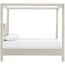  Meridian Dawson Cream Velvet Upholstered Queen Bed IMAGE 4