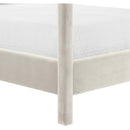  Color_Cream  Size_Queen  -- Dawson Cream Velvet Upholstered Queen Bed IMAGE 8