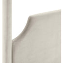 Color_Cream  Size_Queen  -- Dawson Cream Velvet Upholstered Queen Bed IMAGE 9