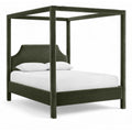  Color_Green  Size_Full  -- Dawson Green Velvet Upholstered Full Bed IMAGE 1